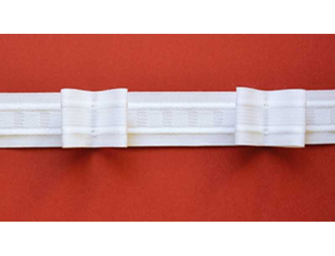 Curtain tape 50mm | White