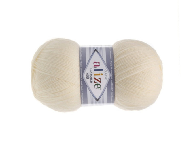 Alize lanagold 800 - 01 Ekru