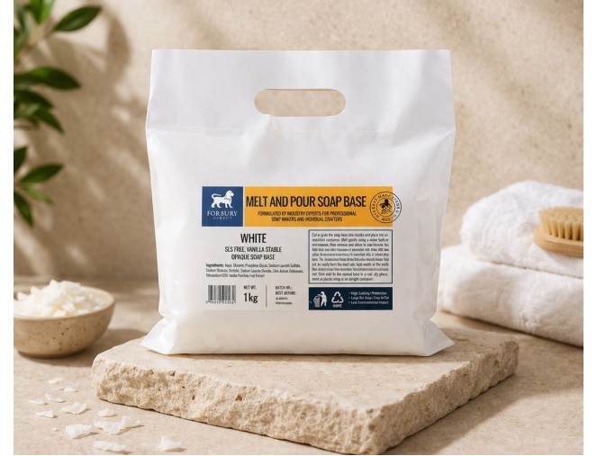 White soap base (SLS-free) - Forbury 1-6-12 kg
