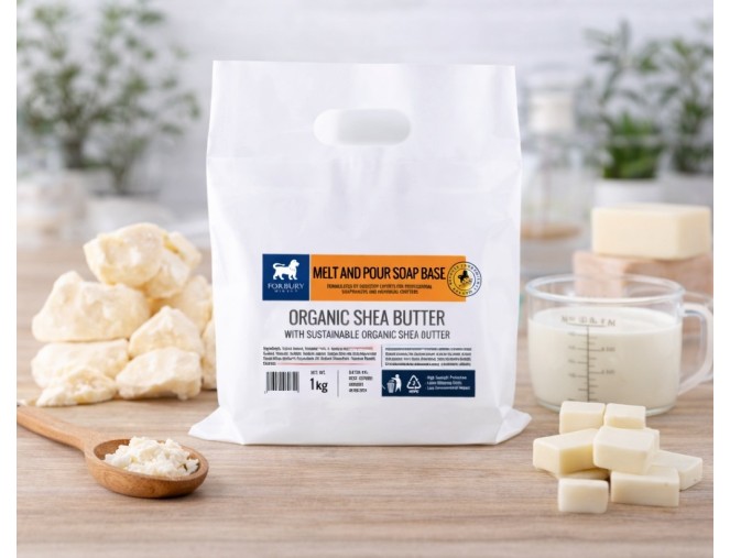 White soap base with shea butter (SLS-free) - Forbury 1-6-12 kg