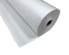 1.5 mm remnant of white felt (felted fabric), No. 131