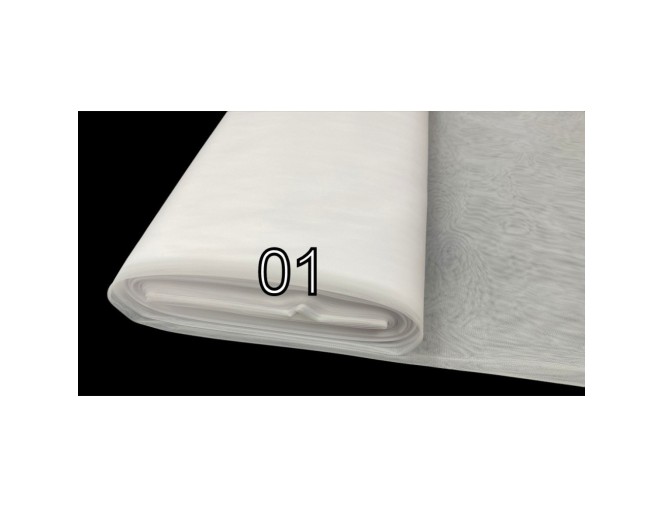 Remnant of white soft tulle, No. 140