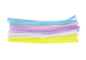 Dekoratyvinė vielutė 30cm | 40vnt Pastelinių spalvų MIX