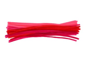 Dekoratyvinė vielutė 30cm | 40vnt Raudoni - rožiniai atspalviai