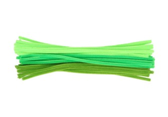 Dekoratyvinė vielutė 30cm | 40vnt Žali atspalviai