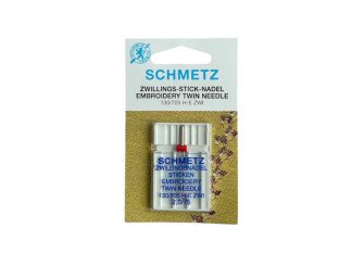 Double needle for embroidery 2.0/75 Schmetz