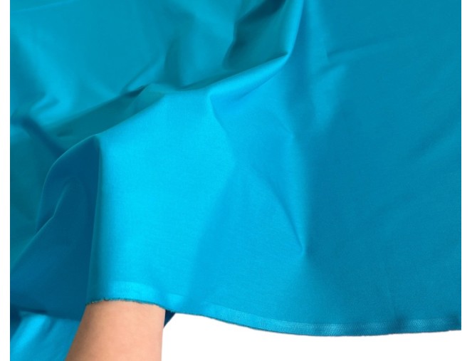 Elasticated cotton fabric Wicker Turquoise pigiau