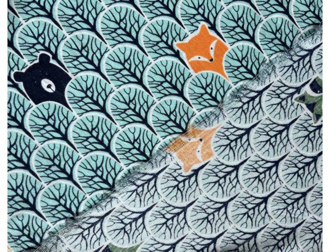 Flannel: Animals in Mint internetu