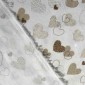 Flanelė Rudos širdelės internetu