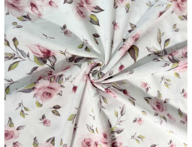 Flannel with Pink Flowers