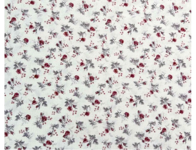 Flannel with small white flowers internetu