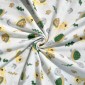 Flannel T-shirt with Turtles on a White Background