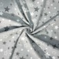 Flannel with Stars in Gray