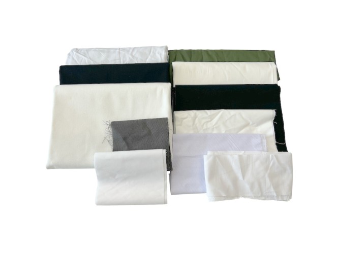 Set of Various Cotton Fabric Scraps, No. 25