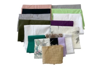 Assortment of various cotton fabric remnants No. 41