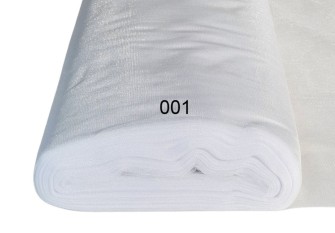 Stiff tulle, white | 3 m wide, SECOND-GRADE