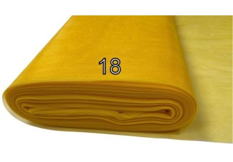 Remnant of stiff yellow tulle, No. 105