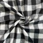 Checkered flannel, black and white