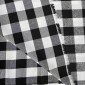 Checkered flannel, black and white pigiau