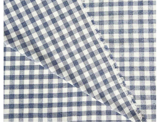 Checkered Flannel Shirt, Blue pigiau