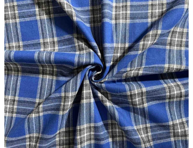 Checkered Flannel Shirt, Blue