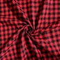 Checkered flannel, red and black