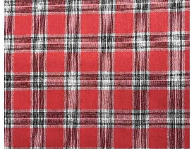 Checkered Flannel Shirt, Red internetu