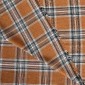 Checkered flannel in caramel brown pigiau