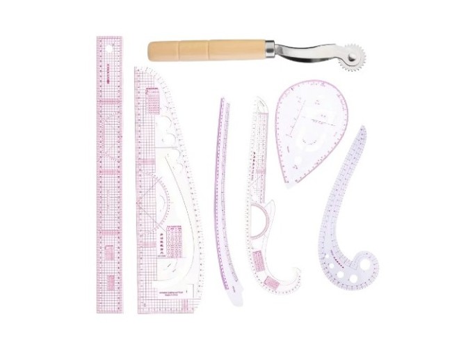 Set of drafting rulers