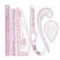 Set of drafting rulers