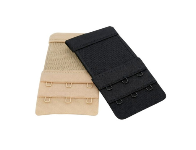 Liemenėlės prailginimas 3 kabliukų su guma | 2 spalvos