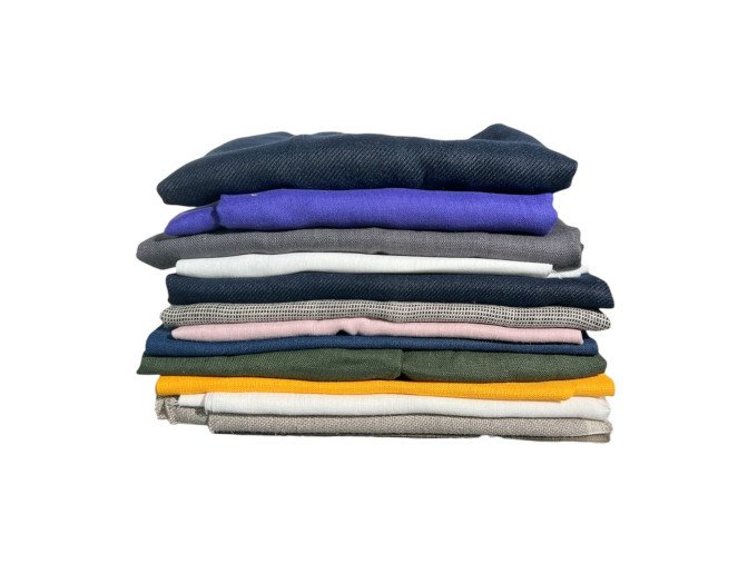 Flax scraps 1,742g. No. 93