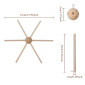 Wooden set for decorations internetu