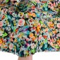 Cotton fabric with spandex, "Patterned Flowers" pigiau