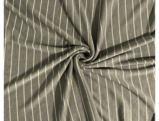 Merino wool knitwear, striped khaki