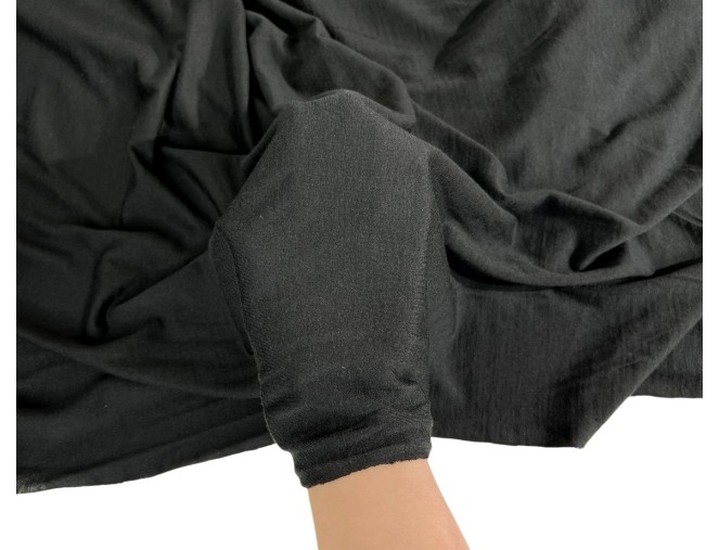 Merino Wool Knitwear - Black pigiau