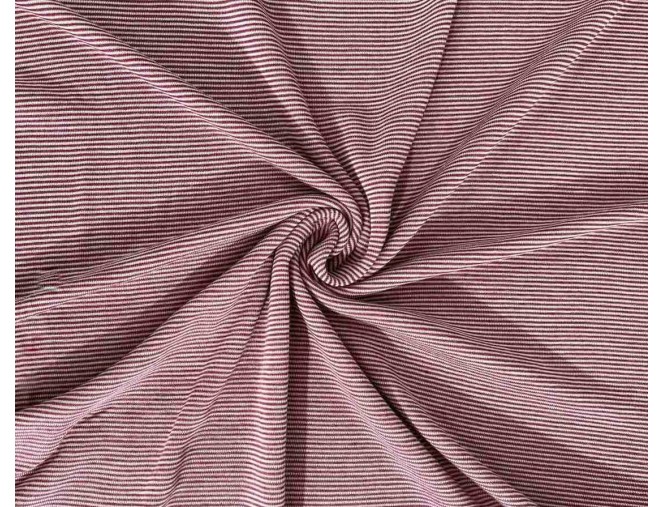 Merino wool knitwear with red stripes