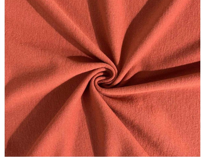 Merino wool knitwear in Red Brick