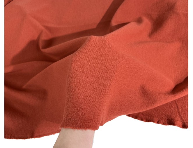 Merino wool knitwear in Red Brick pigiau