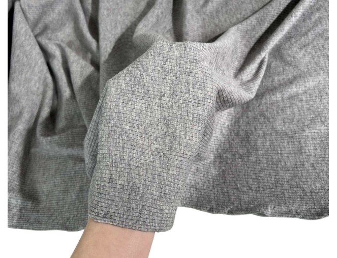 Camel wool knitwear RIB Gray melange pigiau