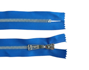 Metalinis užtrauktukas 16cm Mėlynas