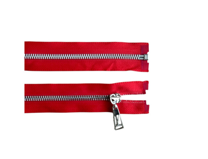 Metalinis užtrauktukas 16cm Raudonas