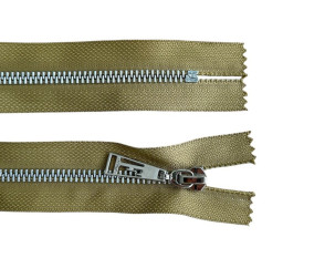 Metalinis užtrauktukas 16cm Smėlio