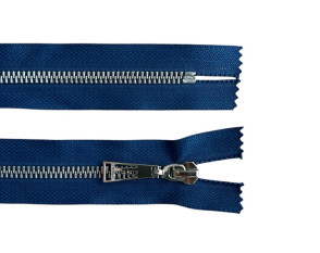 Metalinis užtrauktukas 16cm Tamsiai mėlynas