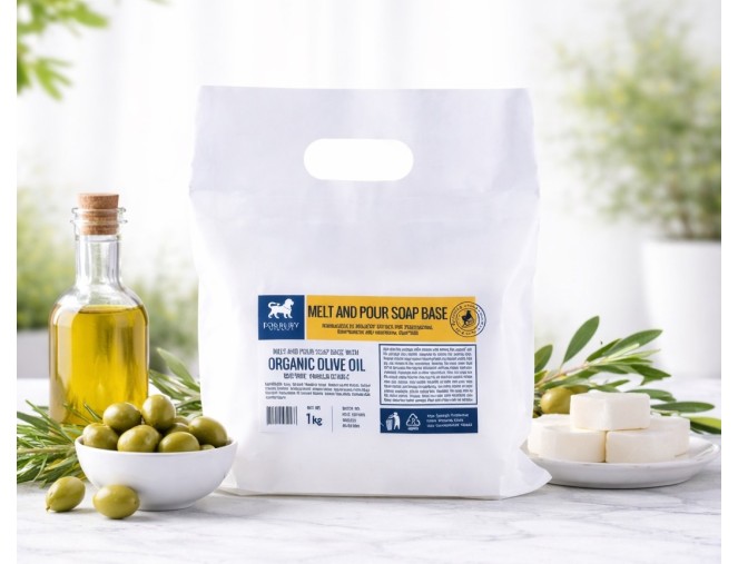 Soap base with organic olive oil (SLS-free) - Forbury 1-6-12 kg