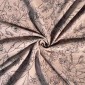 Muslin with floral patterns in ash pink