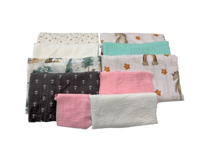 Set of Muslin Fabric Scraps No. 150