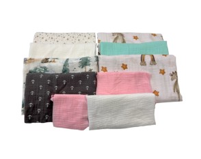 Set of Muslin Fabric Scraps No. 150