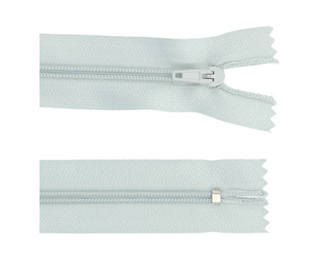 Neišsegamas 3d. užtrauktukas 40cm Šviesiai mėlynas