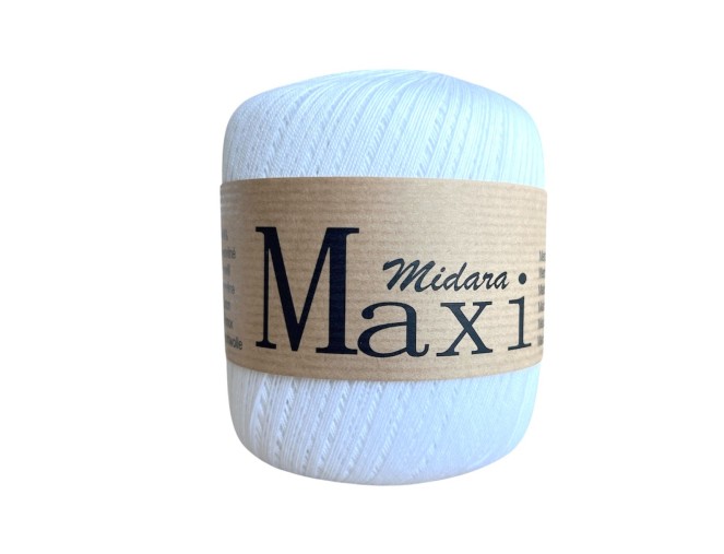 Crochet Yarn MAXI 100 g | 530 m White